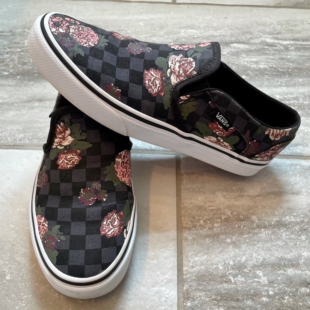 Vans Women’s Asher — Check & Floral